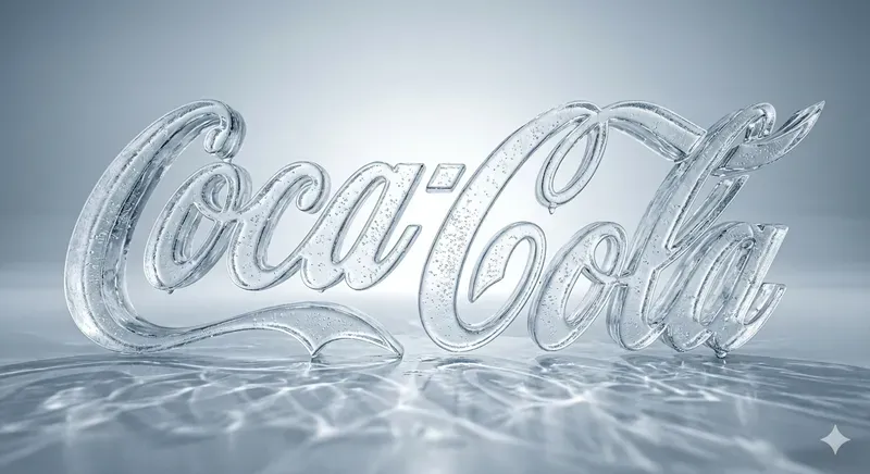 3D Realistic Ice Logo Icons