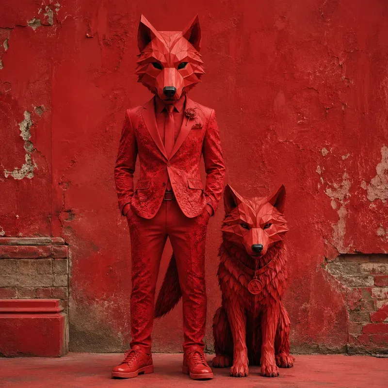 Surreal Animal Mask Portraits