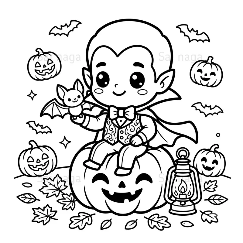 Cute Halloween Colouring Pages For Etsy
