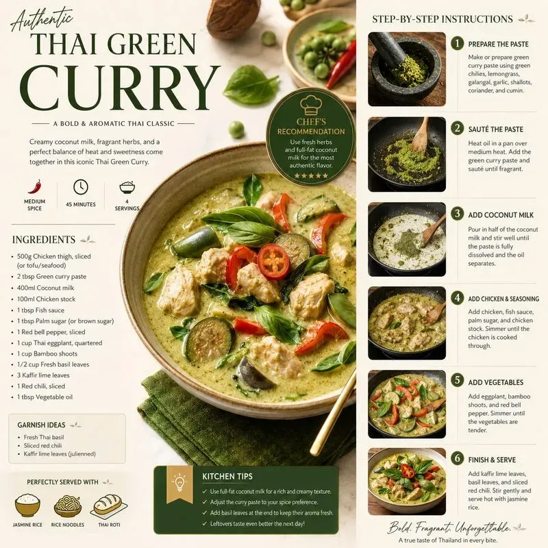 Premium Modern Recipe Infographics