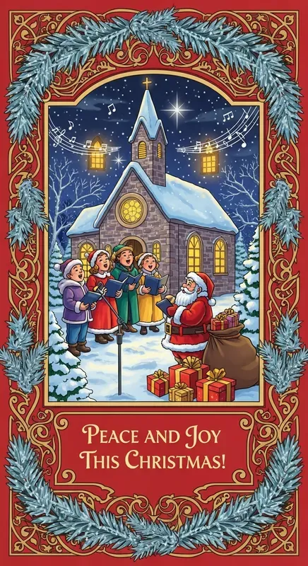 Vintage Christmas Card Generators