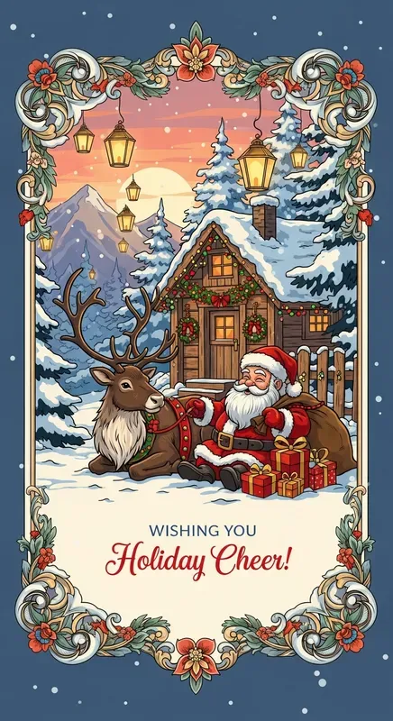 Vintage Christmas Card Generators