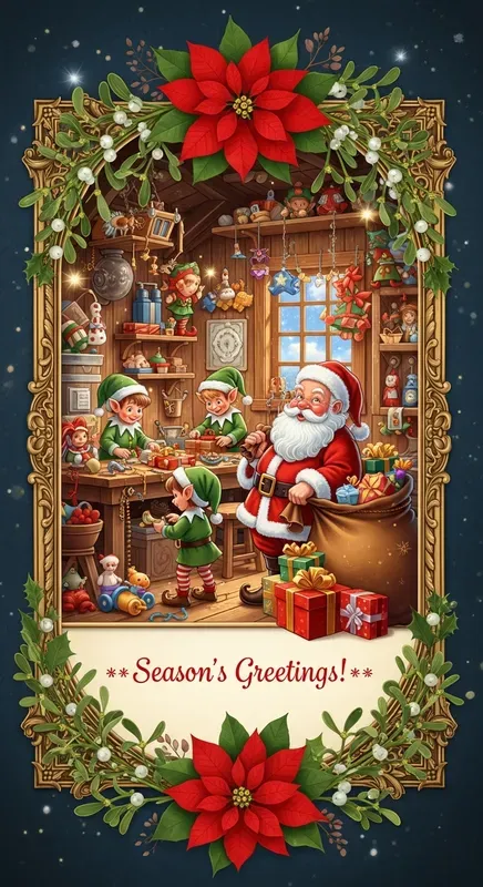 Vintage Christmas Card Generators