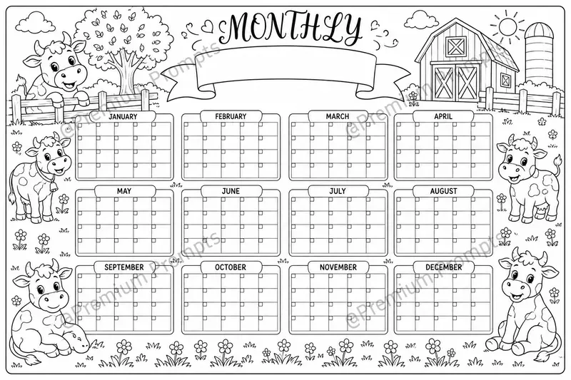 Adorable Kids Planner Coloring Pages