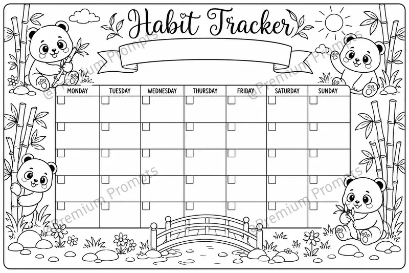 Adorable Kids Planner Coloring Pages