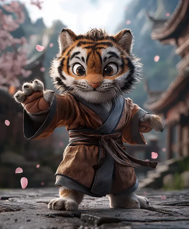 Martial Artist Animal Illustrations