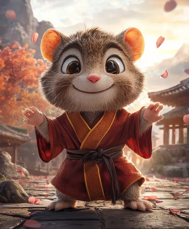 Martial Artist Animal Illustrations