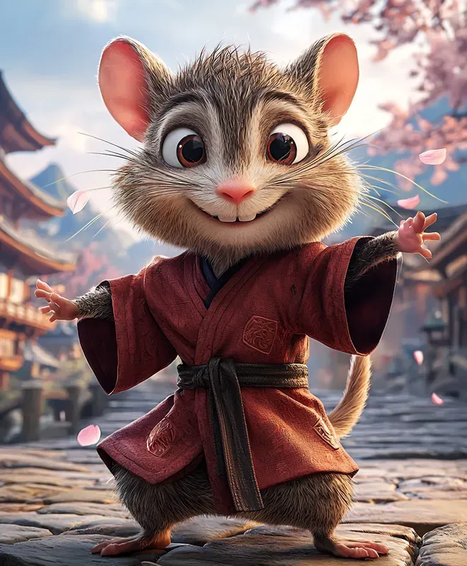 Martial Artist Animal Illustrations