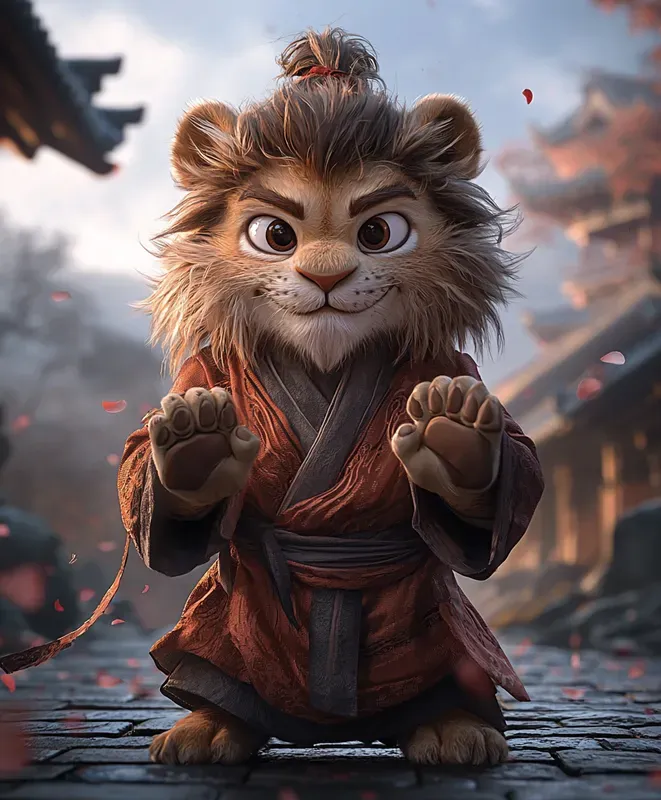 Martial Artist Animal Illustrations