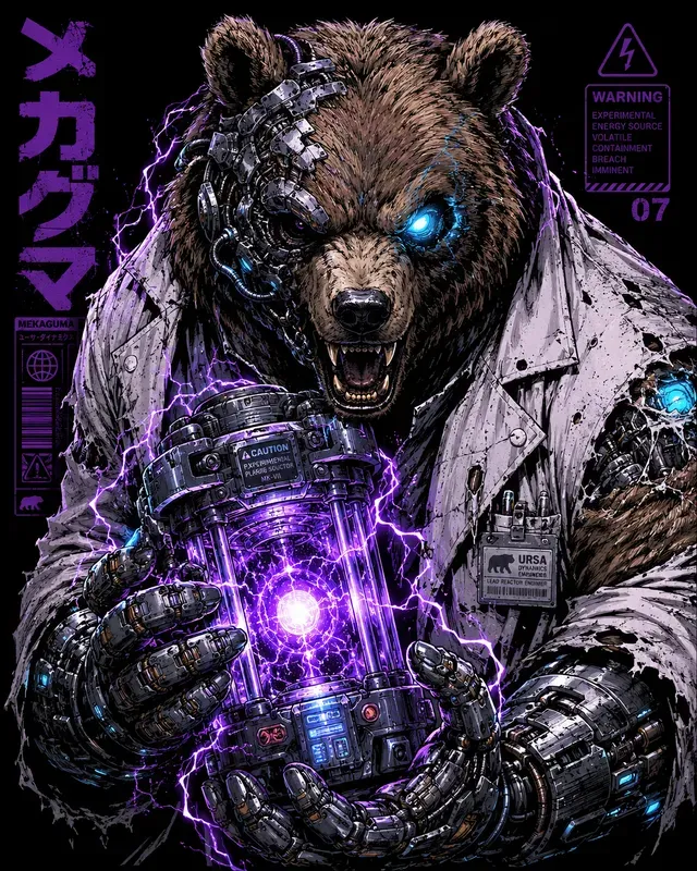 Cyberpunk Animal Scientist Tshirts