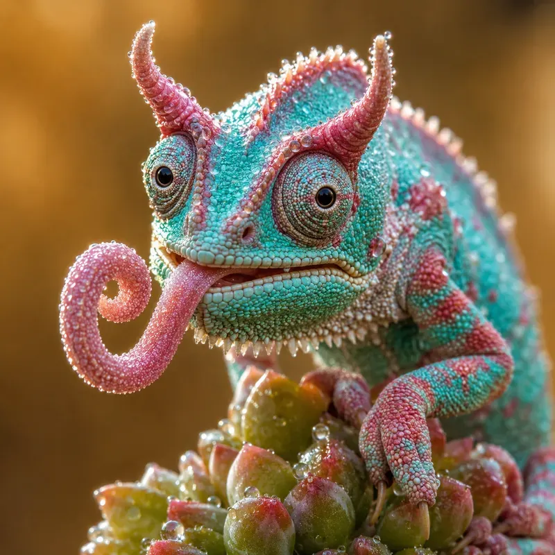 Playful Macro Reptiles