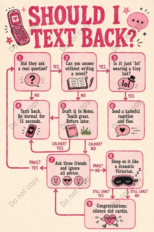 Funny Decision Flowchart Posters