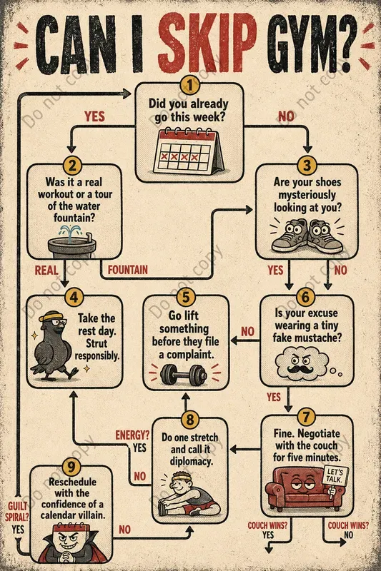 Funny Decision Flowchart Posters