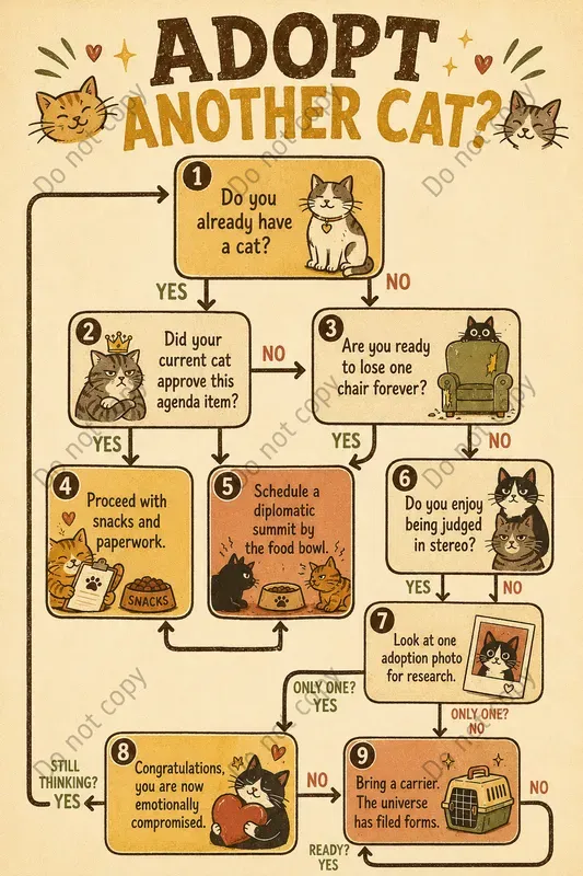 Funny Decision Flowchart Posters