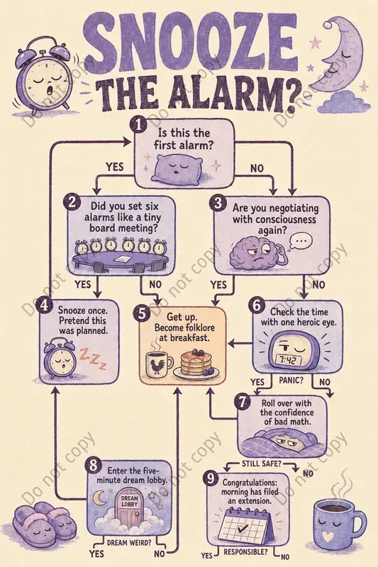 Funny Decision Flowchart Posters