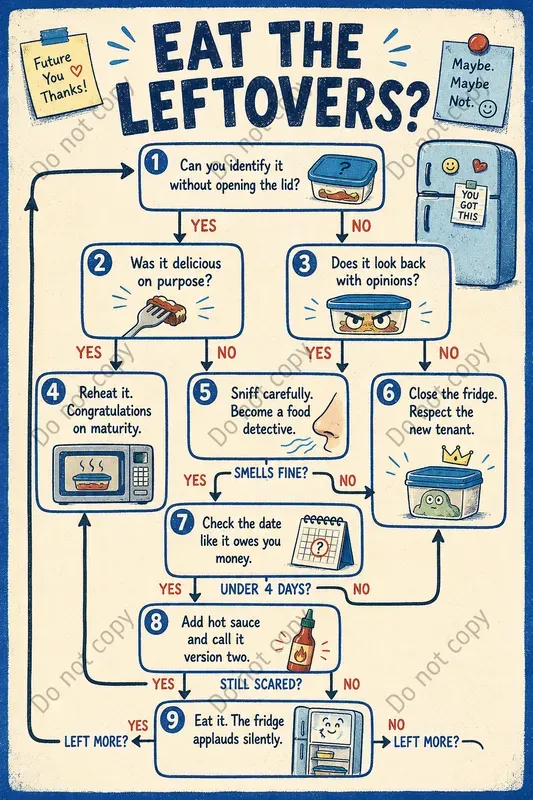 Funny Decision Flowchart Posters