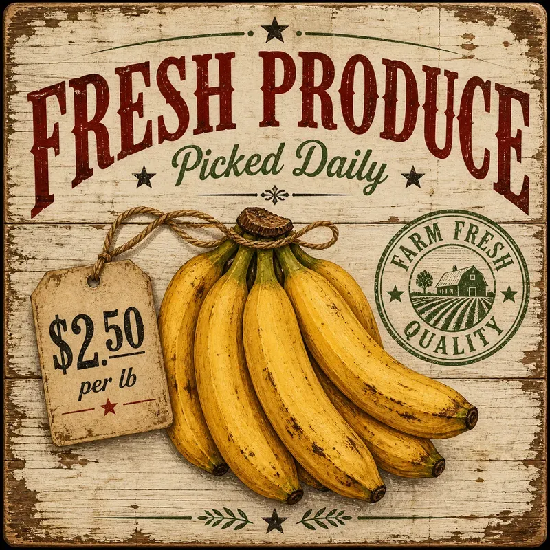 Farmhouse Fruit Signs