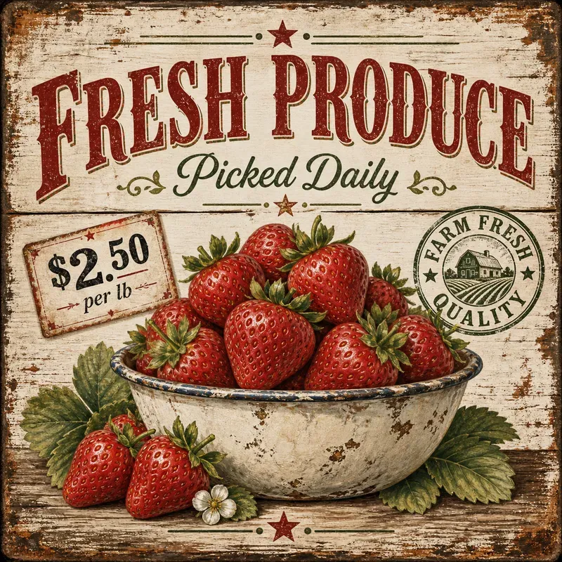 Farmhouse Fruit Signs