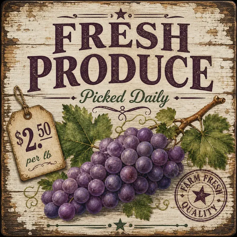 Farmhouse Fruit Signs