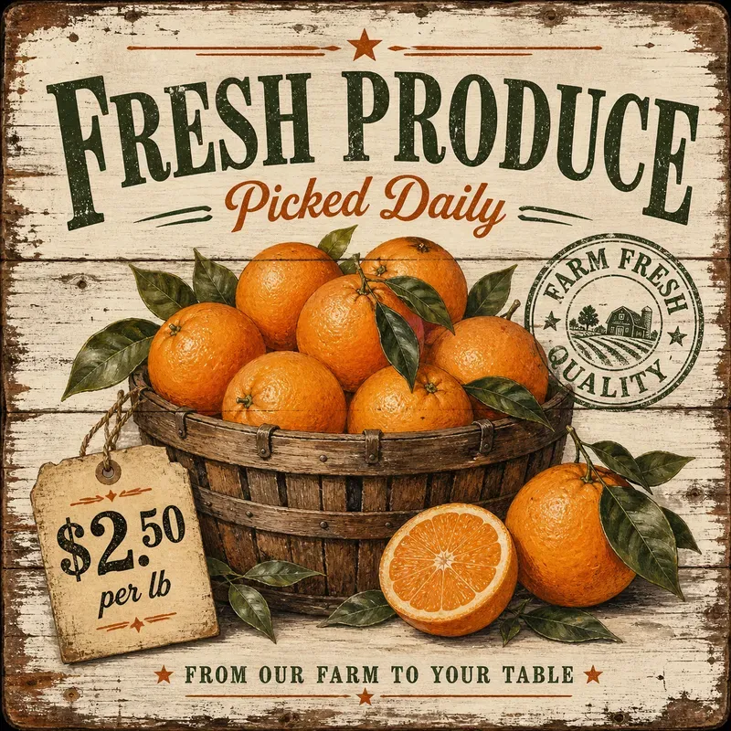 Farmhouse Fruit Signs