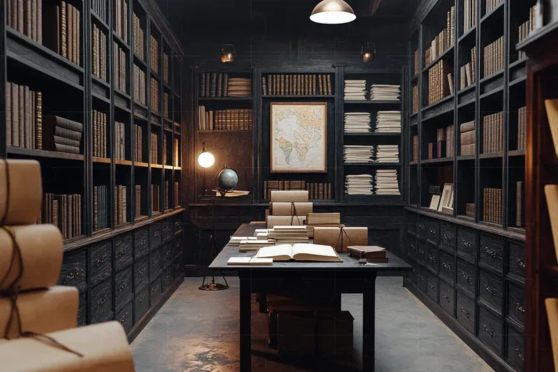 Real Dark Academia Interiors Photography