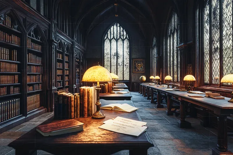 Real Dark Academia Interiors Photography