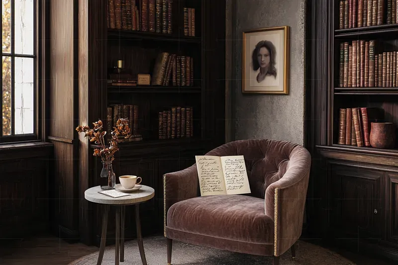 Real Dark Academia Interiors Photography