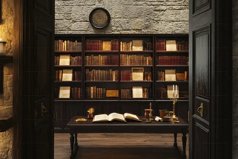 Real Dark Academia Interiors Photography