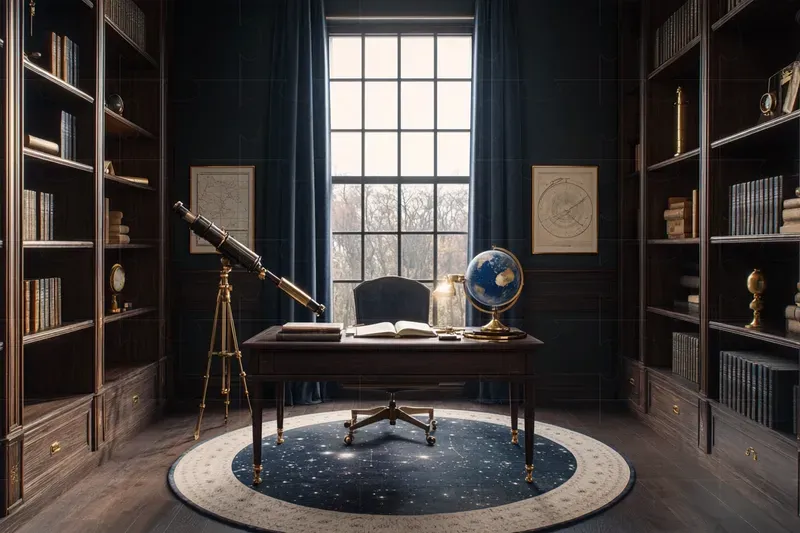 Real Dark Academia Interiors Photography