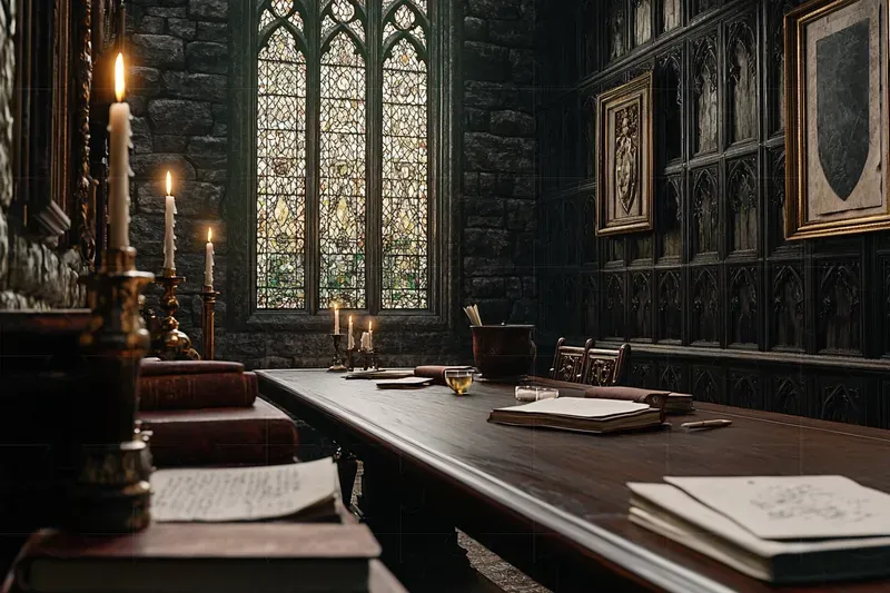 Real Dark Academia Interiors Photography