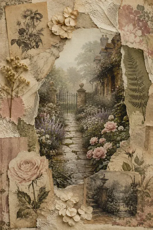 Dreamy Junk Journal Wall Art