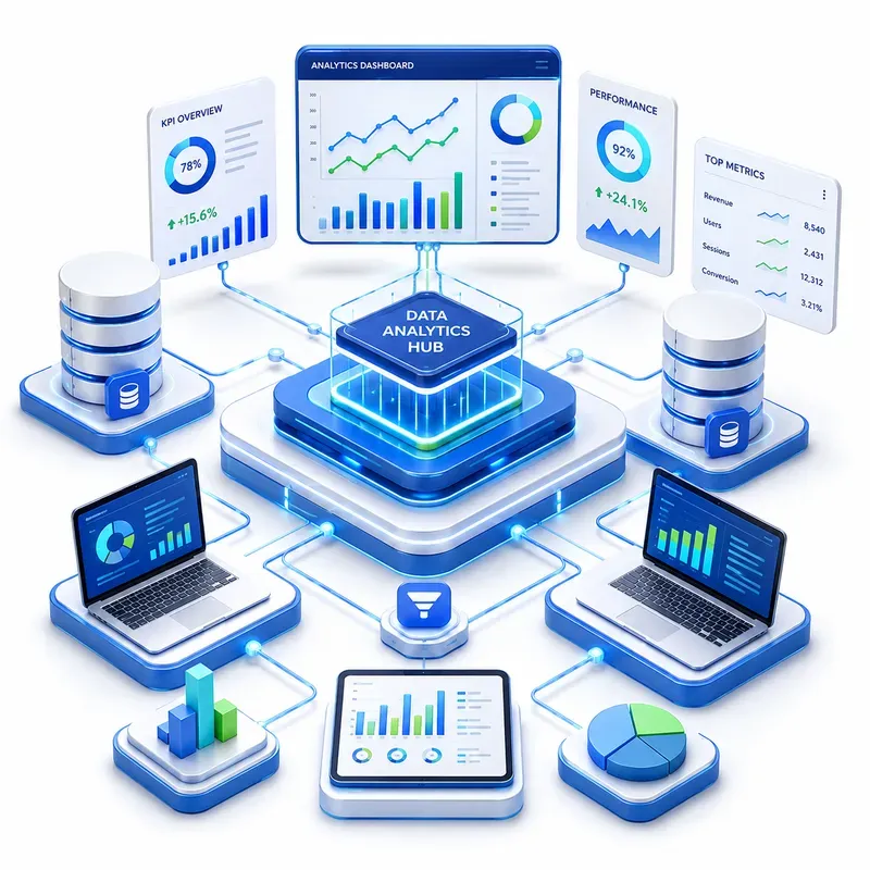 Cloud Infrastructure Isometric Maps