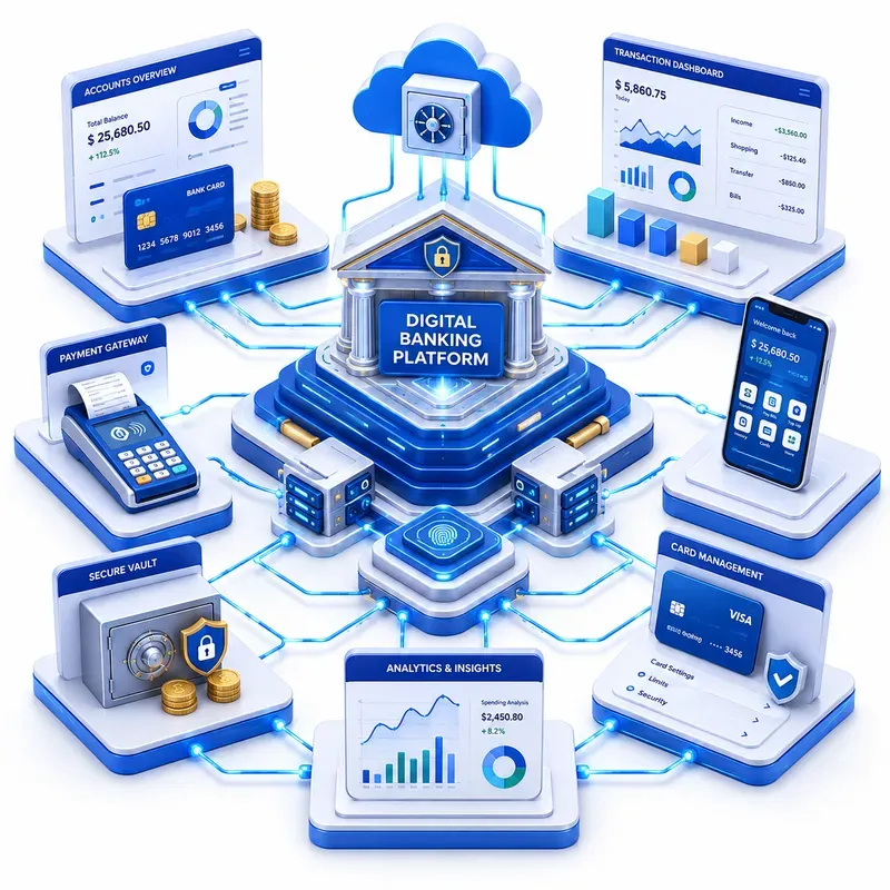 Cloud Infrastructure Isometric Maps