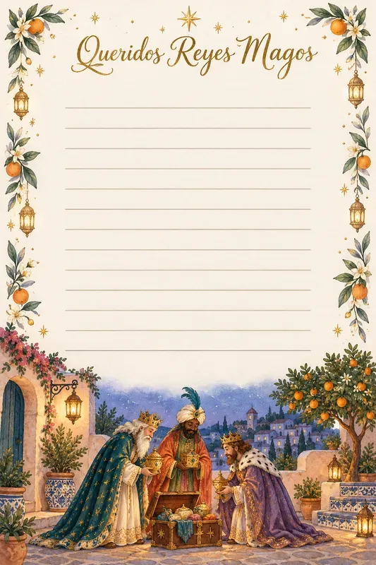 Christmas Wish Letter Storybook Sheets