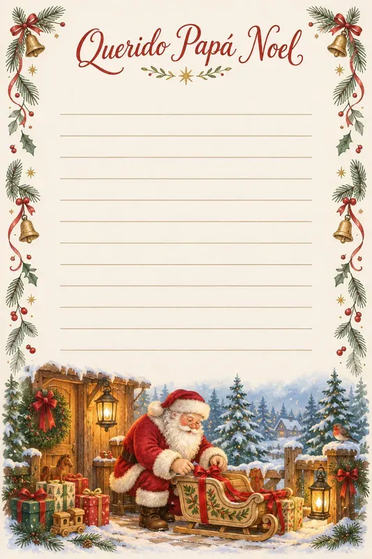 Christmas Wish Letter Storybook Sheets