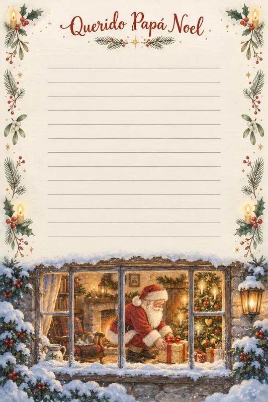 Christmas Wish Letter Storybook Sheets