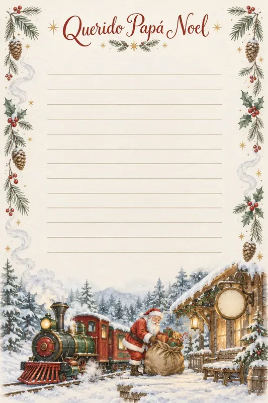 Christmas Wish Letter Storybook Sheets