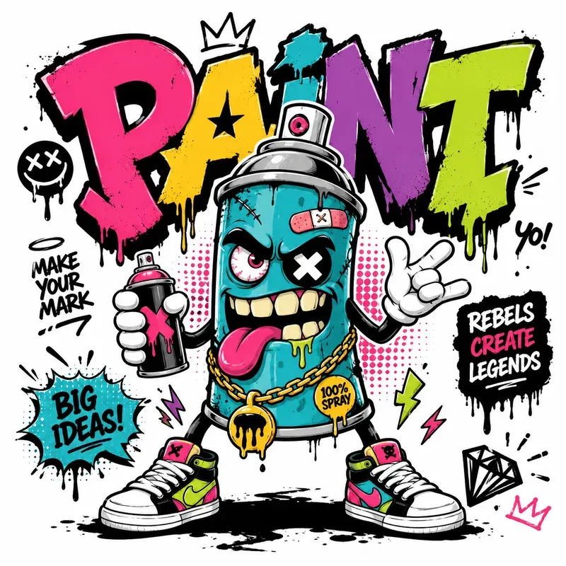 Edgy Streetwear Mascots