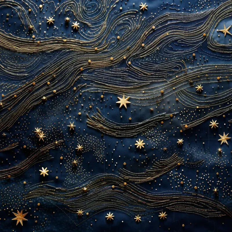 Stellar Embroidery Art