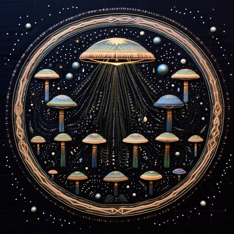 Stellar Embroidery Art