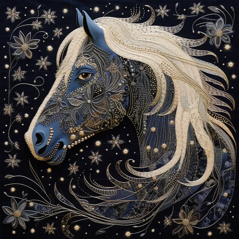 Stellar Embroidery Art