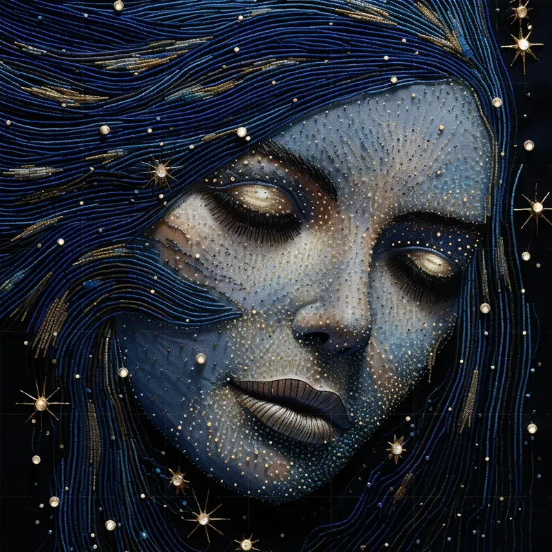 Stellar Embroidery Art