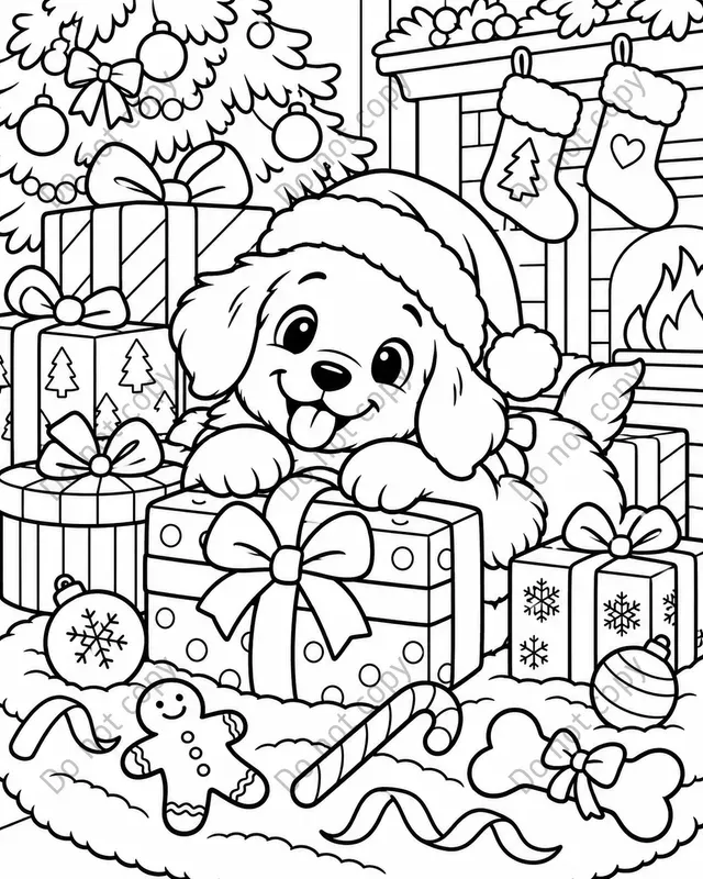 Cozy Christmas Coloring Pages