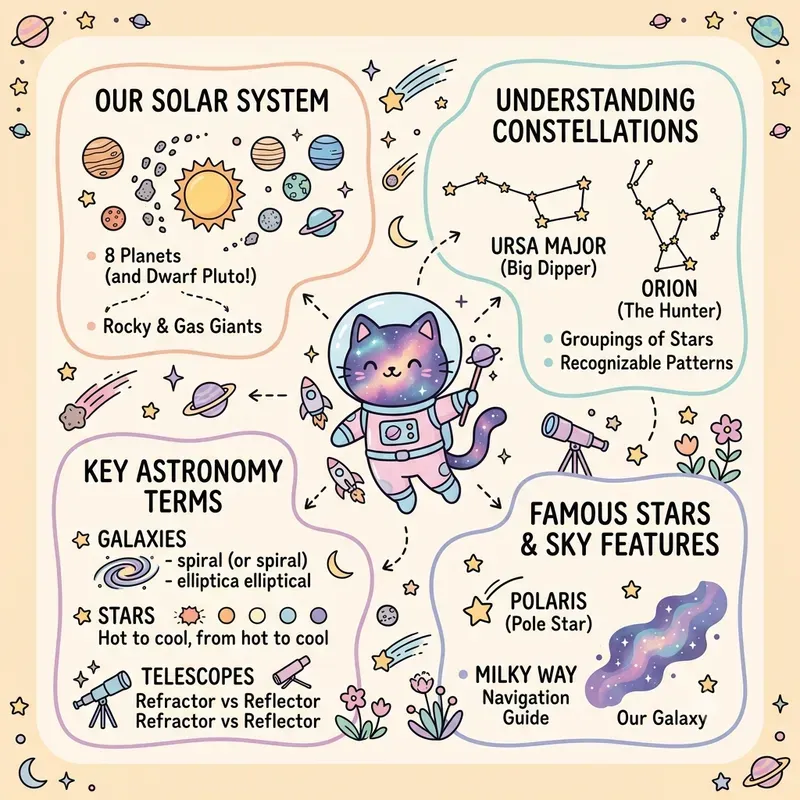 Cute Kawaii Infographic Mind Map Posters