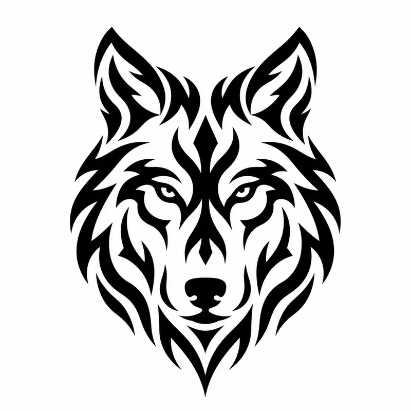 Minimalist Tribal Animal Logo Generator
