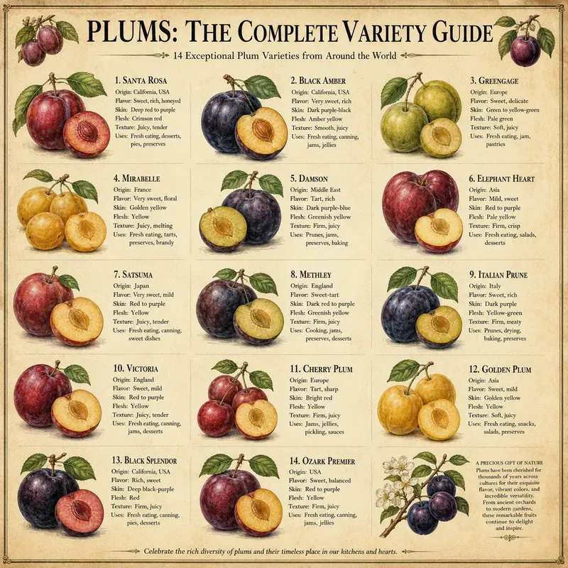 Vintage Fruit Guide Posters