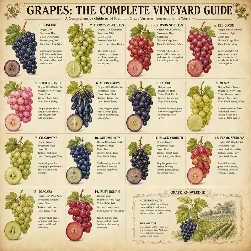 Vintage Fruit Guide Posters