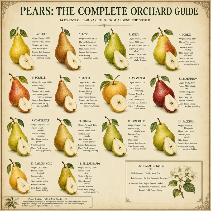 Vintage Fruit Guide Posters