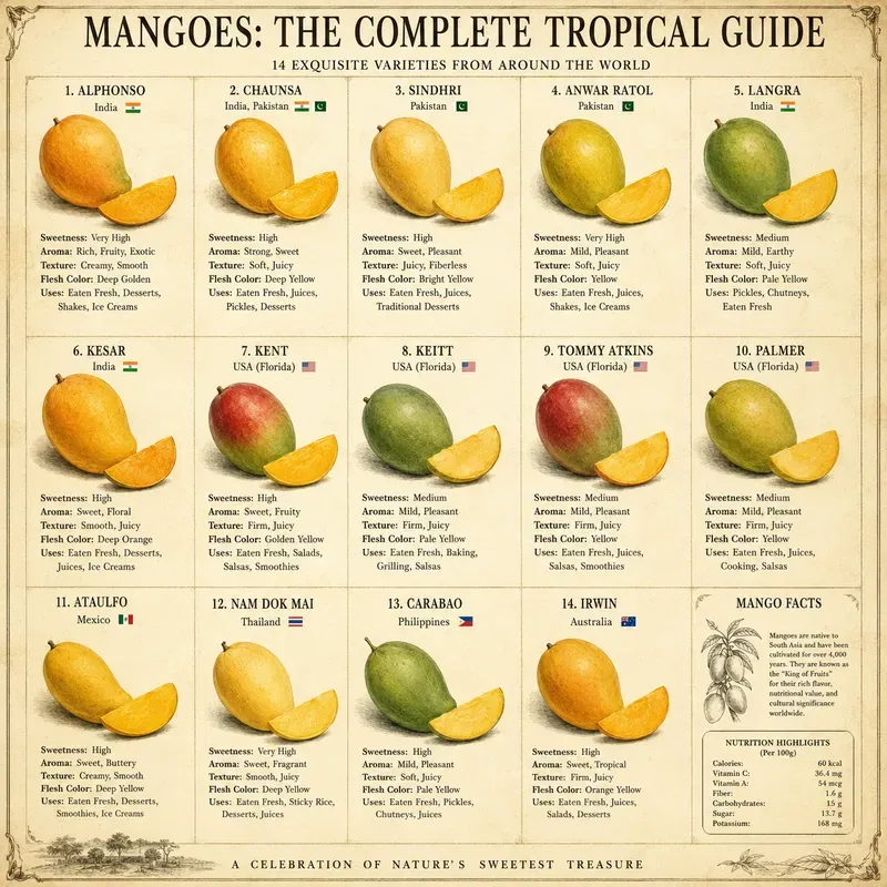 Vintage Fruit Guide Posters