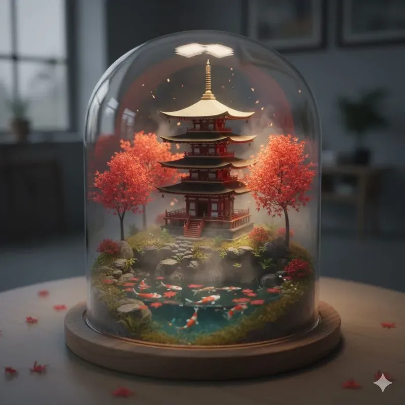 Miniature Worlds Encased In Glass
